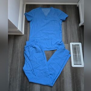 CLEAN Mandala Scrub Set - "Heather Blue"